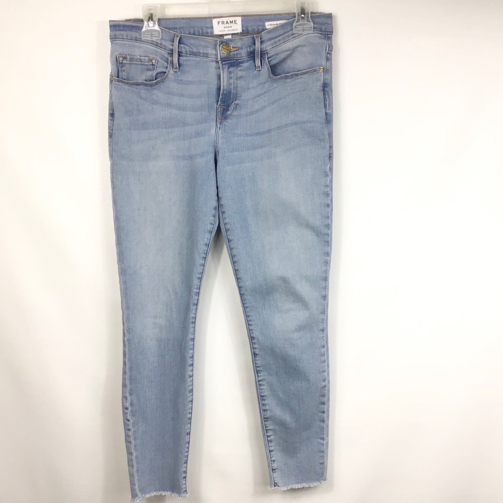 FRAME LE SKINNY DE JEANNE CROP JEANS - Picture 2 of 6